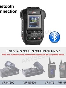 BHM-88 VGC Blvetooth <b>Microphone</b> for VR-N7600 N7500 N76 N75 Series Two Way Radio <b>Wireless</b> PTT Mic L826 - Product Image 4