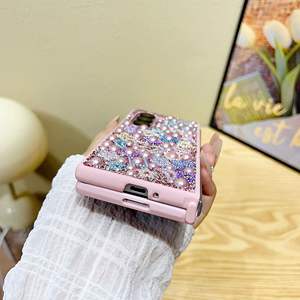 Pour <span class=keywords><strong>Samsung</strong></span> <span class=keywords><strong>Z</strong></span> Fold 3 4 5 6 étui de téléphone portable commerce luxueux diamant perle coque pliable écran housse de protection téléphone - Product Image 4