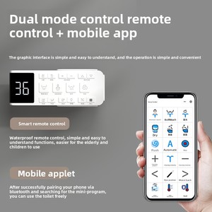 Inodoros Inteligentes con Asientos Calefactables y Control Remoto, Productos Inteligentes para el Hogar Montados en la Pared, Populares en la República Checa - Product Image 5