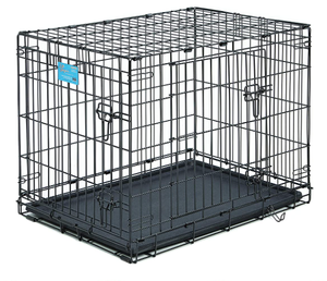 Double door foldable pet carrier cage pet cages carries dog cage crates for dogs