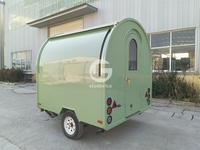 Remorque alimentaire rose multifonctionnelle électrique mobile pour restauration rapide, snacks et boissons, vente chaude directe usine