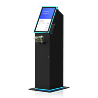 Kiosque de paiement utilitaire MHY dernière conception 23,6 pouces Full HD, distributeur de billets en libre-service, caisse enregistreuse F53 avec coffre-fort SDK multi-OS sur pied