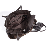 Sac fourre-tout en cuir suédé, luxe discret, doux, surdimensionné, design personnalisé, pour le travail quotidien, les voyages, pour femmes