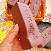 Jouet Squishy Personnalisé en Forme de Lettre au Chocolat, Texture Réaliste, Douce, à Remontée Lente, en PU, Anti-Stress, Sensoriel, pour Fêtes