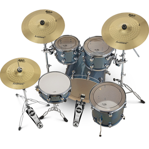 Batería de jazz Juego de batería acústica serie <span class=keywords><strong>Rock</strong></span> de oro negro con platillos y <span class=keywords><strong>kit</strong></span> de batería de asiento - Product Image 3