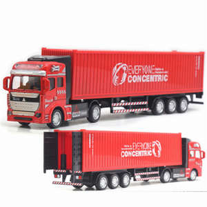 Ept Groothandel 1:50 Schaal Grote Metalen Wrijving Voertuig Speelgoedauto 'S Legering Container Zware Vrachtwagen Model Met Traagheidsgalop - Product Image 3