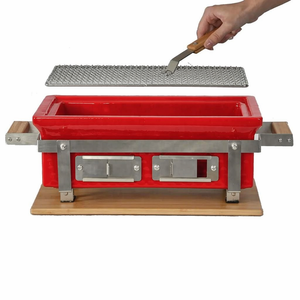 Auplex Mini Barbecue Hibachi en Céramique Personnalisable avec Logo, Vente en Gros, Gril de Table <span class=keywords><strong>Japonais</strong></span> pour Feu de Camp, Camping, Barbecue Extérieur - Product Image 2