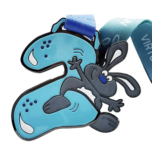 Médailles sportives gravées personnalisées <span class=keywords><strong>ordre</strong></span> trophées médaille de course de golf en or médailles de course virtuelle - Product Image 1