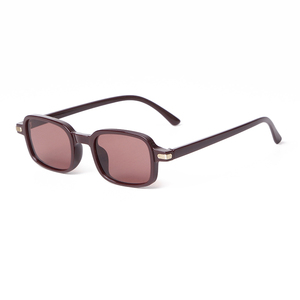 STORY STY18057Y Lunettes de soleil carrées rétro unisexes, style années 90, logo personnalisé, verres UV400, lunettes de soleil rectangulaires tendance - Product Image 4