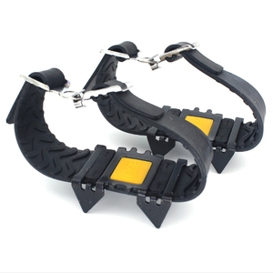 <span class=keywords><strong>Crampons</strong></span> d'escalade pliables robustes à 4 pointes en acier au manganèse avec revêtement antidérapant pour la marche sur glace et <span class=keywords><strong>sac</strong></span> de transport portable - Product Image 6