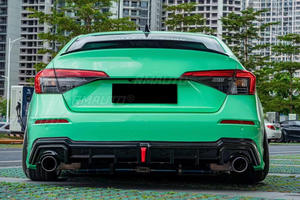 Kit de Carrocería para Honda Civic 11.ª Generación 2022-2023, Divisor de Parachoques Trasero Negro Mate Estilo YOFER, Alerón de Parachoques Trasero, Accesorios para Automóviles - Product Image 3