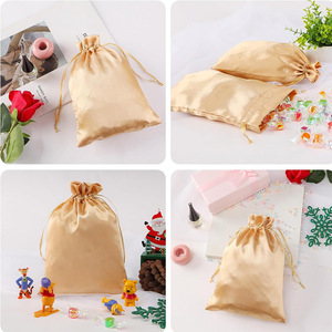 Custom Logo Dust Cover Storage <b>Bags</b> Thick Silk Cloth Pouch With Drawstring Luxury Handbag Tote Purses and Storage for Shoes Boot - Product Image 6