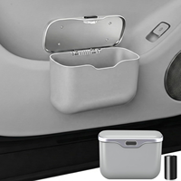 Poubelle de voiture multifonction de luxe à prix réduit, accessoire intérieur de voiture tendance à suspendre à la porte avant