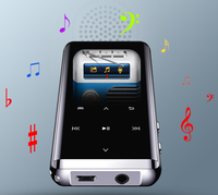 Lecteur MP3 sport en alliage d'aluminium D25 avec enregistreur vocal, écran TFT, certifié CE, jusqu'à 20 heures d'autonomie de la batterie
