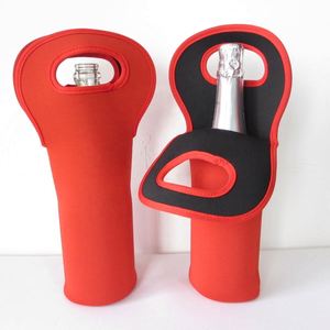 Custom Logo Sublimation Print Neoprene Cooler Bag Sleeve Holder Portable 750ml Single or Double Insulated Wine <b>Bottle</b> Cover - Product Image 3