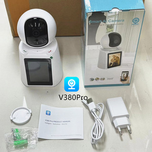 Caméra intelligente V380Pro Ai 1080p sans fil Wifi 360 degrés, surveillance intérieure de la maison avec audio bidirectionnel et stockage dans le cloud - Product Image 1