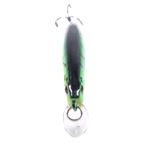 Leurre de pêche en plastique type Minnow avec yeux 3D, leurres durs pour lancer longue distance, avec 3 hameçons - Product Image 3