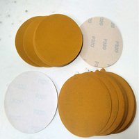 Disque de ponçage rond à crochets et boucles HYD/Hai Yanda de haute qualité, 5 pouces, haute dureté, épaisseur 1,2 mm, jaune