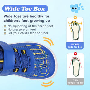 Personnalisé Garçons Filles Marche Courir Respirant Maille Éclairée Haut Enfants Baskets Minimalistes Zéro Goutte Large Boîte Pieds Nus Chaussures - Product Image 2