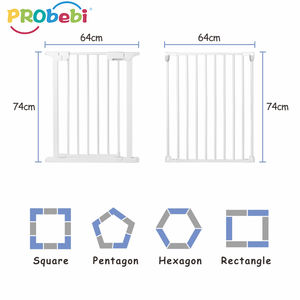 Probebi 6-pannello PP materiale pieghevole barriera di sicurezza bambino bambino recinzione di protezione cancello in metallo - Product Image 5