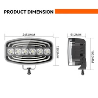 Phare de conduite LED 9 pouces bicolore blanc ambre DRL Emark 12V 24V, phare de travail LED breveté pour 4x4, camion tout-terrain, VTT, SUV