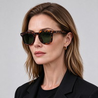 Lunettes de soleil OEM tendance vintage rétro, unisexes, personnalisées, classiques, surdimensionnées, rondes, pour hommes et femmes
