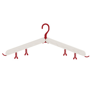 Foldable Clothes Hanger With <b>Clips</b> For Travel Drying Clothes And Socks Hotel Use - Product Image 3