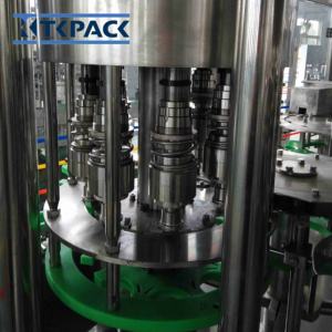 Máquina de Lavagem, Enchimento e Engarrafamento de Bebidas de Suco de Fruta 3 em 1 Totalmente Automática com Controle PLC e Motor Elétrico Economizador de Energia - Product Image 3