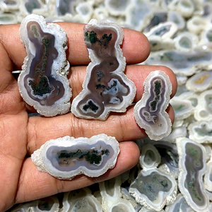 Natural Solar <b>Moss</b> Slices High Quality Handmade Pendant <b>Moss</b> Slice Loose Gemstone for Jewelry Making - Product Image 4