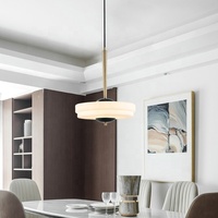 Jolie lampe en verre de marbre deux couleurs en option lustre de luxe pour salon JY9172