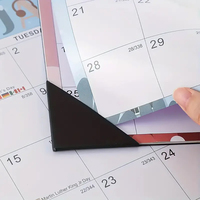 Table de bureau murale à impression personnalisée 2025 2026 calendrier mural papier d'art magnétique calendrier mural calendrier impression de calendrier