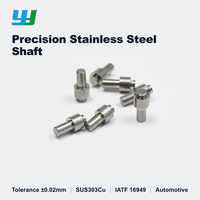 Tige étagée de précision en acier inoxydable usinée CNC sur mesure OEM, Ø ext. 6,45 mm, L 10,7 mm, avec goupille de bossage non standard pour l'automobile