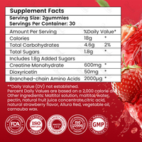 Dromaka OEM Marque Privée Formule Personnalisée 600mg Haute Concentration pour la Croissance et la Récupération Musculaire Gummies à la Créatine Monohydrate