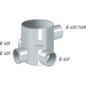 100 Piège à plancher à 4 voies bas pour machines de fabrication de tuyaux - Product Image 1