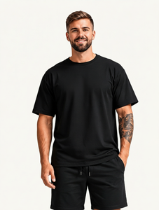 Boxy Fit 100% Cotton T <b>Shirt</b> Streetwear Oversized Cut Drop Shoulder Heavyweight Soft Breathable Quick Dry Unisex Bulk Custom OEM - Product Image 1