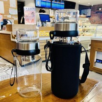 Cadeau en gros promotionnel Infuseur à thé en verre Gobelet pour thé en vrac, fruits et café infusé à froid