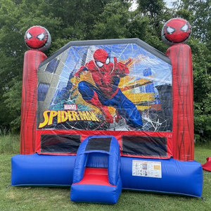 Château gonflable commercial STARFUNS avec toboggan, en PVC, certifié CE, comprenant un souffleur et des kits de réparation - Product Image 6