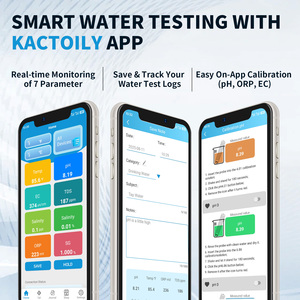 Xách tay thông minh không thấm nước ABS-shell chất lượng nước Tester 7 1 Ph/ORP/Ec/Tds/muối/SG cho Aquarium New xách tay thông minh OEM - Product Image 3