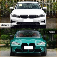 Kit de Conversión de Parachoques Delanteros y Traseros Estilo M3 para BMW Serie 3 G20 G28 2019-2022, con Rejilla, Actualización para Coche 2019-2022 G20 G28