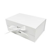 Caja de Regalo Plegable con Tapa Magnética, Caja de Embalaje de Regalo Plegable de Gran Tamaño y Panel Plano, Caja Plegable Personalizada