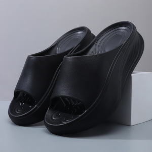 Chanclas de verano para hombre, suela suave de EVA, antideslizantes, transpirables, zapatillas de baño para el hogar, talla 40-45, color caqui, blanco, negro - Product Image 3