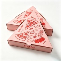 Boîte en papier triangulaire personnalisable, recyclable, de qualité alimentaire, en gros, bon marché, pour hamburgers, crêpes, pizzas, emballages de restauration rapide