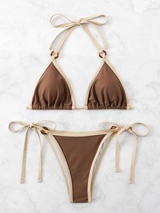 2025 nuevos trajes de baño estampado de diseñador traje de baño de 2 piezas marca de lujo familia a juego Bikini verano ropa de playa traje de baño - Product Image 4