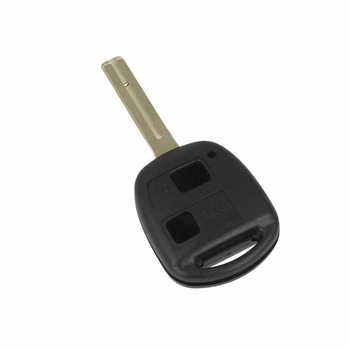 2 Button Remote Key Shell Blank with TOY48 Blade Battery on Circuit Board Without Transponder for Lexus Toyota Yaris Aygo Auris