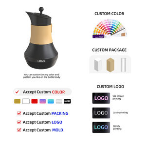 <span class=keywords><strong>Thermos</strong></span> Arabe Pot à Café Thé en Acier Inoxydable Dallah Double Paroi Isotherme pour Café - Product Image 2