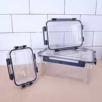 Boîte de conservation alimentaire en plastique transparent personnalisée pour la cuisine, boîte à lunch, bac de réfrigérateur