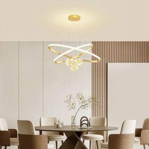 Lustre de salle à manger Designer Creative Hall Salon Chambre principale Ménage <span class=keywords><strong>Plafond</strong></span> Simple Moderne Fer Milieu LED - Product Image 6