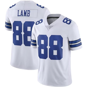 Camisetas de Fútbol Americano de los <span class=keywords><strong>Dallas</strong></span> Cowboys, Número 4 Prescott, 88 Lamb, 11 Parsons, Camiseta Bordada del Equipo de Fútbol Americano - Product Image 5