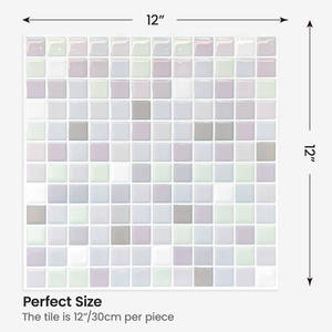 Papel Tapiz de Mosaico 3D Removible, Autoadhesivo, Moderno, Impermeable para Baño, Película DIY - Product Image 3