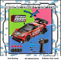 Voiture de course télécommandée en métal 1/24, 2,4 GHz, 4 roues motrices, modèle sportif haute vitesse, jouet de course, retour automatique, suivez-moi pour les garçons, intérieur-extérieur